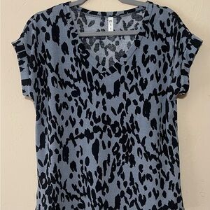 mts Black and Blue Relaxed Boxy Tee